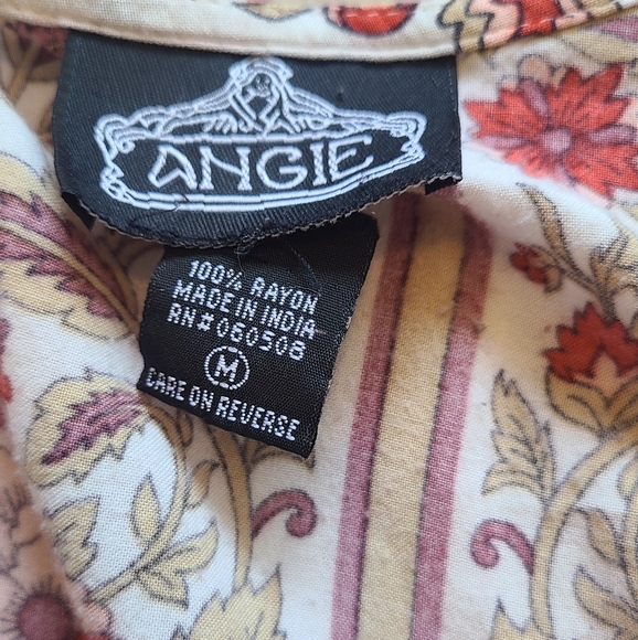 Angie Duster Kimono Red Cream - Picture 3 of 6